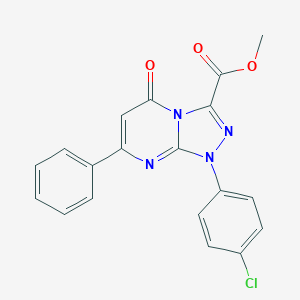Methyl 1-(4-chlorophenyl)-5-oxo-7-phenyl-1,5-dihydro[1,2,4]triazolo[4,3-a]pyrimidine-3-carboxylate