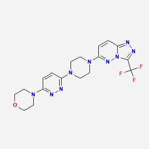4-(6-{4-[3-(Trifluoromethyl)-[1,2,4]triazolo[4,3-b]pyridazin-6-yl]piperazin-1-yl}pyridazin-3-yl)morpholine