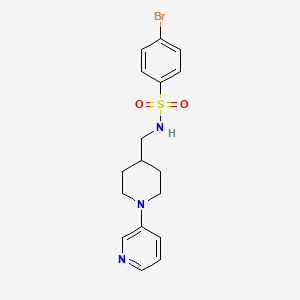 molecular formula C17H20BrN3O2S B2830358 4-bromo-N-((1-(pyridin-3-yl)piperidin-4-yl)methyl)benzenesulfonamide CAS No. 2034284-49-4