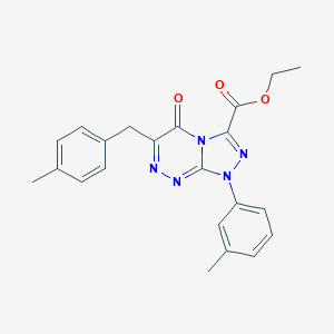 Ethyl 6-(4-methylbenzyl)-1-(3-methylphenyl)-5-oxo-1,5-dihydro[1,2,4]triazolo[3,4-c][1,2,4]triazine-3-carboxylate