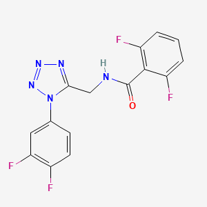 N-((1-(3,4-difluorophenyl)-1H-tetrazol-5-yl)methyl)-2,6-difluorobenzamide