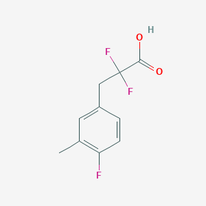 2,2-Difluoro-3-(4-fluoro-3-methylphenyl)propanoic acid