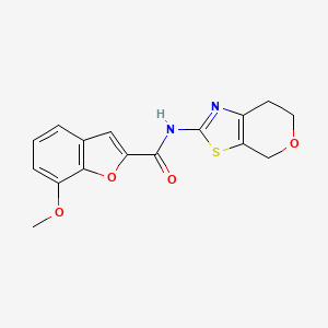 N-(6,7-dihydro-4H-pyrano[4,3-d]thiazol-2-yl)-7-methoxybenzofuran-2-carboxamide