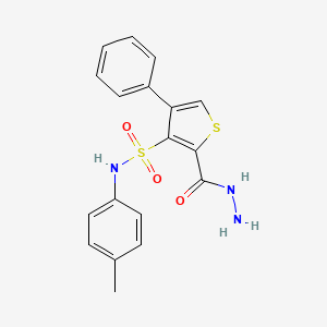 2-(hydrazinocarbonyl)-N-(4-methylphenyl)-4-phenylthiophene-3-sulfonamide