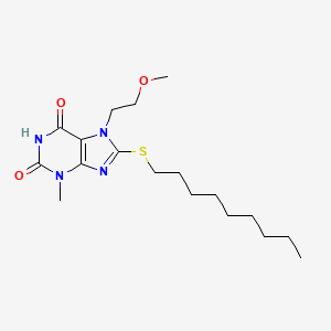 7-(2-Methoxyethyl)-3-methyl-8-nonylsulfanylpurine-2,6-dione