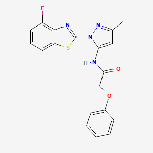 N-(1-(4-fluorobenzo[d]thiazol-2-yl)-3-methyl-1H-pyrazol-5-yl)-2-phenoxyacetamide