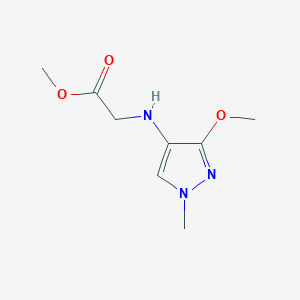 Methyl 2-[(3-methoxy-1-methylpyrazol-4-yl)amino]acetate