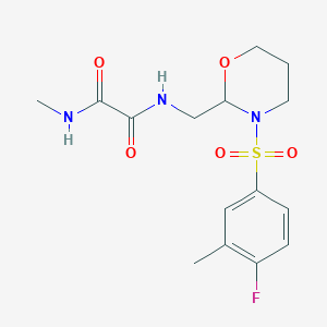 N'-[[3-(4-fluoro-3-methylphenyl)sulfonyl-1,3-oxazinan-2-yl]methyl]-N-methyloxamide