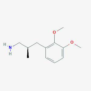 (2R)-3-(2,3-Dimethoxyphenyl)-2-methylpropan-1-amine