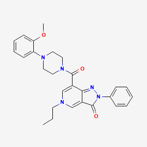 7-(4-(2-methoxyphenyl)piperazine-1-carbonyl)-2-phenyl-5-propyl-2H-pyrazolo[4,3-c]pyridin-3(5H)-one