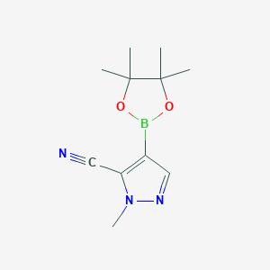 2-Methyl-4-(4,4,5,5-tetramethyl-1,3,2-dioxaborolan-2-yl)pyrazole-3-carbonitrile