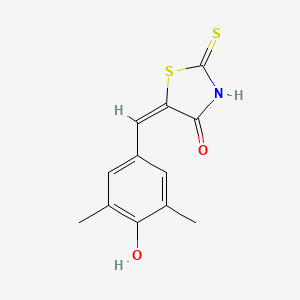 (5E)-5-[(4-hydroxy-3,5-dimethylphenyl)methylidene]-2-sulfanylidene-1,3-thiazolidin-4-one