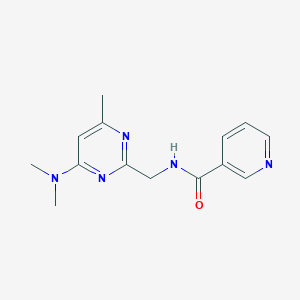 N-((4-(dimethylamino)-6-methylpyrimidin-2-yl)methyl)nicotinamide