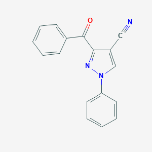 molecular formula C17H11N3O B283047 3-benzoyl-1-phenyl-1H-pyrazole-4-carbonitrile 