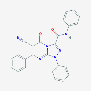 6-cyano-5-oxo-N,1,7-triphenyl-1,5-dihydro[1,2,4]triazolo[4,3-a]pyrimidine-3-carboxamide