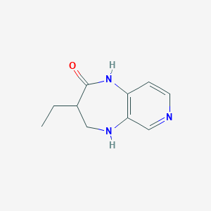 molecular formula C10H13N3O B2830482 3-ethyl-1H,2H,3H,4H,5H-pyrido[3,4-b][1,4]diazepin-2-one CAS No. 1882212-11-4