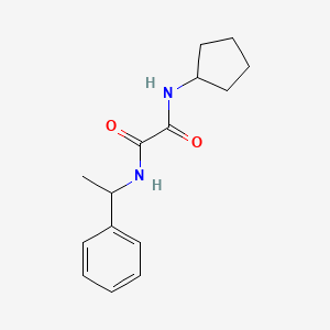 molecular formula C15H20N2O2 B2830483 N-环戊基-N'-(1-苯乙基)氧基酰胺 CAS No. 433239-85-1