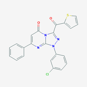 1-(3-chlorophenyl)-7-phenyl-3-(2-thienylcarbonyl)[1,2,4]triazolo[4,3-a]pyrimidin-5(1H)-one