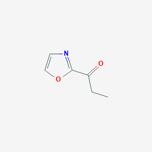 molecular formula C6H7NO2 B2830500 1-Propanone, 1-(2-oxazolyl)- CAS No. 898758-21-9