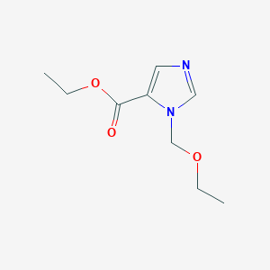 molecular formula C9H14N2O3 B2830504 乙酸 3-(乙氧甲基)咪唑-4-羧酸乙酯 CAS No. 2288708-48-3