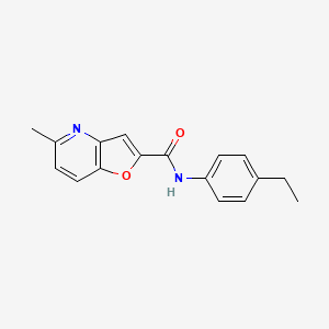 molecular formula C17H16N2O2 B2830506 N-(4-ethylphenyl)-5-methylfuro[3,2-b]pyridine-2-carboxamide CAS No. 941881-25-0