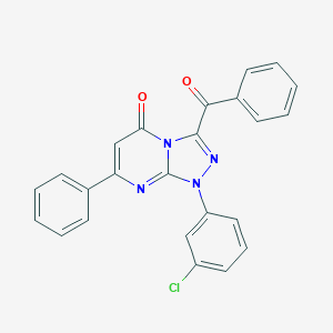 molecular formula C24H15ClN4O2 B283051 3-benzoyl-1-(3-chlorophenyl)-7-phenyl[1,2,4]triazolo[4,3-a]pyrimidin-5(1H)-one 