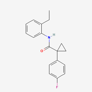 molecular formula C18H18FNO B2830517 N-(2-ethylphenyl)-1-(4-fluorophenyl)cyclopropanecarboxamide CAS No. 1091380-69-6