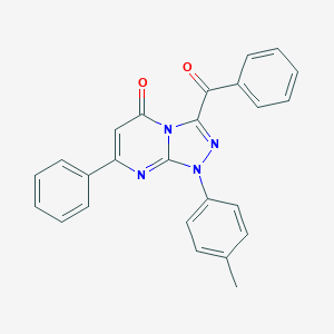molecular formula C25H18N4O2 B283052 3-benzoyl-1-(4-methylphenyl)-7-phenyl[1,2,4]triazolo[4,3-a]pyrimidin-5(1H)-one 