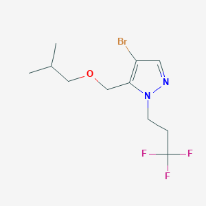 4-bromo-5-(isobutoxymethyl)-1-(3,3,3-trifluoropropyl)-1H-pyrazole