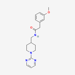 molecular formula C19H24N4O2 B2830522 2-(3-methoxyphenyl)-N-((1-(pyrimidin-2-yl)piperidin-4-yl)methyl)acetamide CAS No. 1235295-35-8