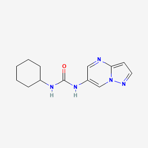 1-Cyclohexyl-3-(pyrazolo[1,5-a]pyrimidin-6-yl)urea