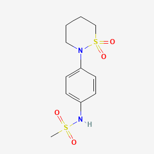 N-[4-(1,1-dioxothiazinan-2-yl)phenyl]methanesulfonamide