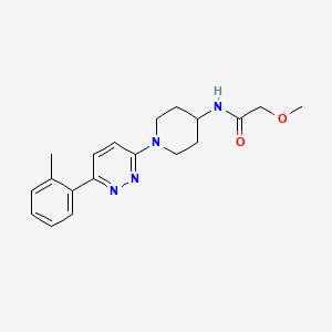 2-methoxy-N-(1-(6-(o-tolyl)pyridazin-3-yl)piperidin-4-yl)acetamide