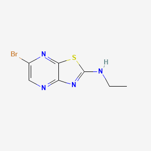 N-(6-bromo[1,3]thiazolo[4,5-b]pyrazin-2-yl)-N-ethylamine