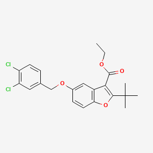 Ethyl 2-tert-butyl-5-[(3,4-dichlorophenyl)methoxy]-1-benzofuran-3-carboxylate