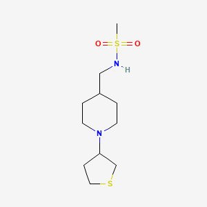 N-((1-(tetrahydrothiophen-3-yl)piperidin-4-yl)methyl)methanesulfonamide