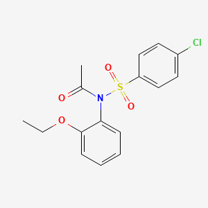 N-(4-chlorobenzenesulfonyl)-N-(2-ethoxyphenyl)acetamide