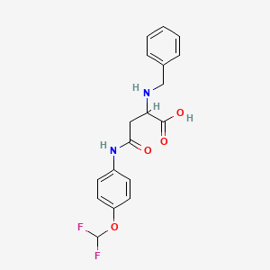 2-(Benzylamino)-4-((4-(difluoromethoxy)phenyl)amino)-4-oxobutanoic acid