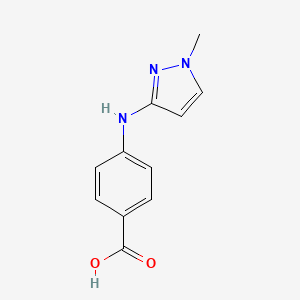 4-[(1-methyl-1H-pyrazol-3-yl)amino]benzoic acid