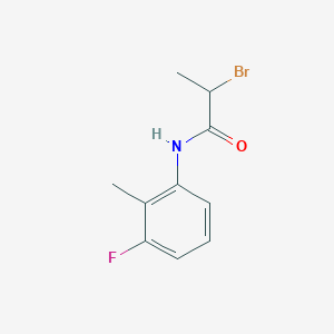 molecular formula C10H11BrFNO B2830598 2-Bromo-N-(3-fluoro-2-methylphenyl)propanamide CAS No. 1694226-86-2