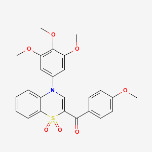 [1,1-dioxido-4-(3,4,5-trimethoxyphenyl)-4H-1,4-benzothiazin-2-yl](4-methoxyphenyl)methanone