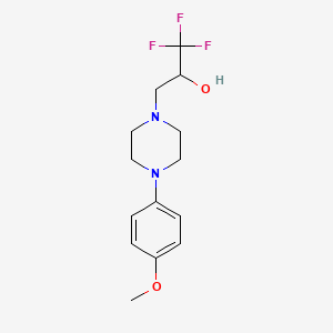 1,1,1-Trifluoro-3-[4-(4-methoxyphenyl)piperazin-1-yl]propan-2-ol
