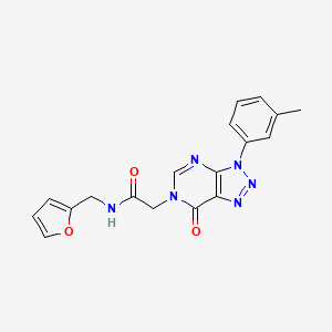 N-(furan-2-ylmethyl)-2-[3-(3-methylphenyl)-7-oxotriazolo[4,5-d]pyrimidin-6-yl]acetamide