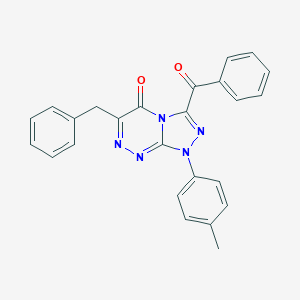 molecular formula C25H19N5O2 B283063 3-benzoyl-6-benzyl-1-(4-methylphenyl)[1,2,4]triazolo[3,4-c][1,2,4]triazin-5(1H)-one 
