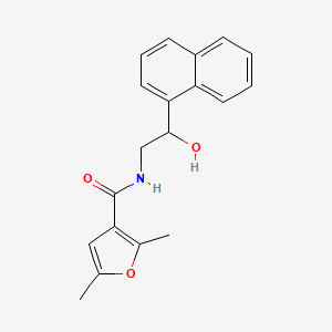 molecular formula C19H19NO3 B2830634 N-(2-hydroxy-2-(naphthalen-1-yl)ethyl)-2,5-dimethylfuran-3-carboxamide CAS No. 1351611-30-7