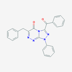 molecular formula C24H17N5O2 B283064 3-benzoyl-6-benzyl-1-phenyl[1,2,4]triazolo[3,4-c][1,2,4]triazin-5(1H)-one 