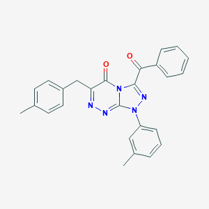 molecular formula C26H21N5O2 B283065 3-benzoyl-6-(4-methylbenzyl)-1-(3-methylphenyl)[1,2,4]triazolo[3,4-c][1,2,4]triazin-5(1H)-one 