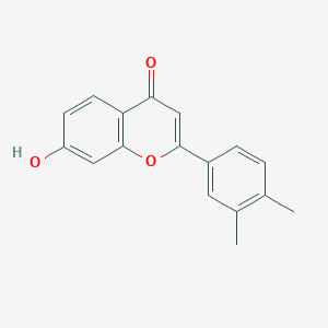 molecular formula C17H14O3 B2830653 2-(3,4-Dimethylphenyl)-7-hydroxychromen-4-one CAS No. 2413897-79-5