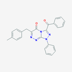molecular formula C25H19N5O2 B283066 3-benzoyl-6-(4-methylbenzyl)-1-phenyl[1,2,4]triazolo[3,4-c][1,2,4]triazin-5(1H)-one 