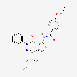 Ethyl 5-[(4-ethoxybenzoyl)amino]-4-oxo-3-phenylthieno[3,4-d]pyridazine-1-carboxylate